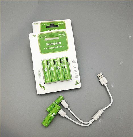 1.2V 1000mAh AA 5號(hào)Type-c口充電鎳氫電池